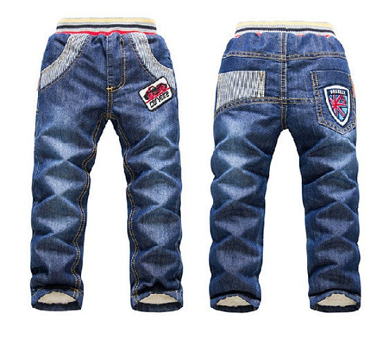 Boys / girls warm thick winter pants boys jeans KK-Rabbit brand children boy / girls jeans retail - CelebritystyleFashion.com.au online clothing shop australia