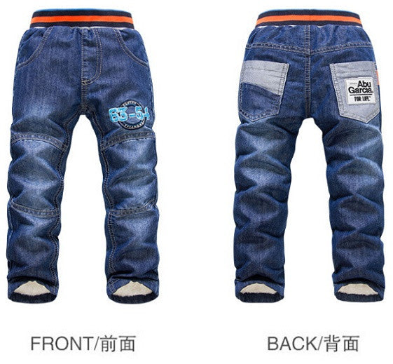 Boys / girls warm thick winter pants boys jeans KK-Rabbit brand children boy / girls jeans retail - CelebritystyleFashion.com.au online clothing shop australia