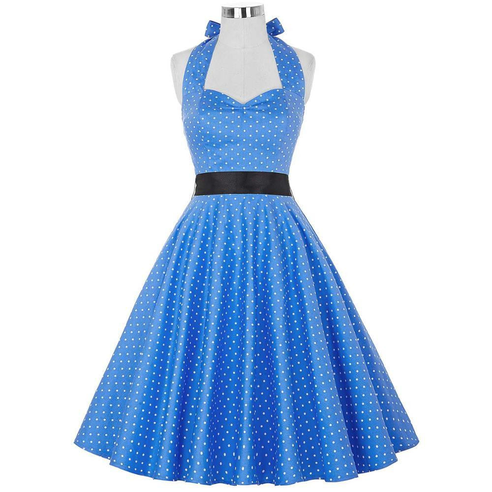Summer Dresses Women Pinup Retro Robe Rockabilly 50s Vintage Dress Plus Size XS-3XL Cocktail Party Dress Vestidos Femininos