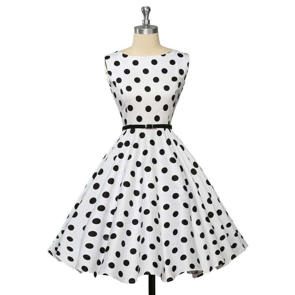 Summer Dresses Women Pinup Retro Robe Rockabilly 50s Vintage Dress Plus Size XS-3XL Cocktail Party Dress Vestidos Femininos