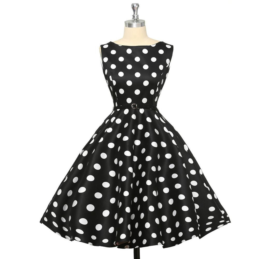 Summer Dresses Women Pinup Retro Robe Rockabilly 50s Vintage Dress Plus Size XS-3XL Cocktail Party Dress Vestidos Femininos