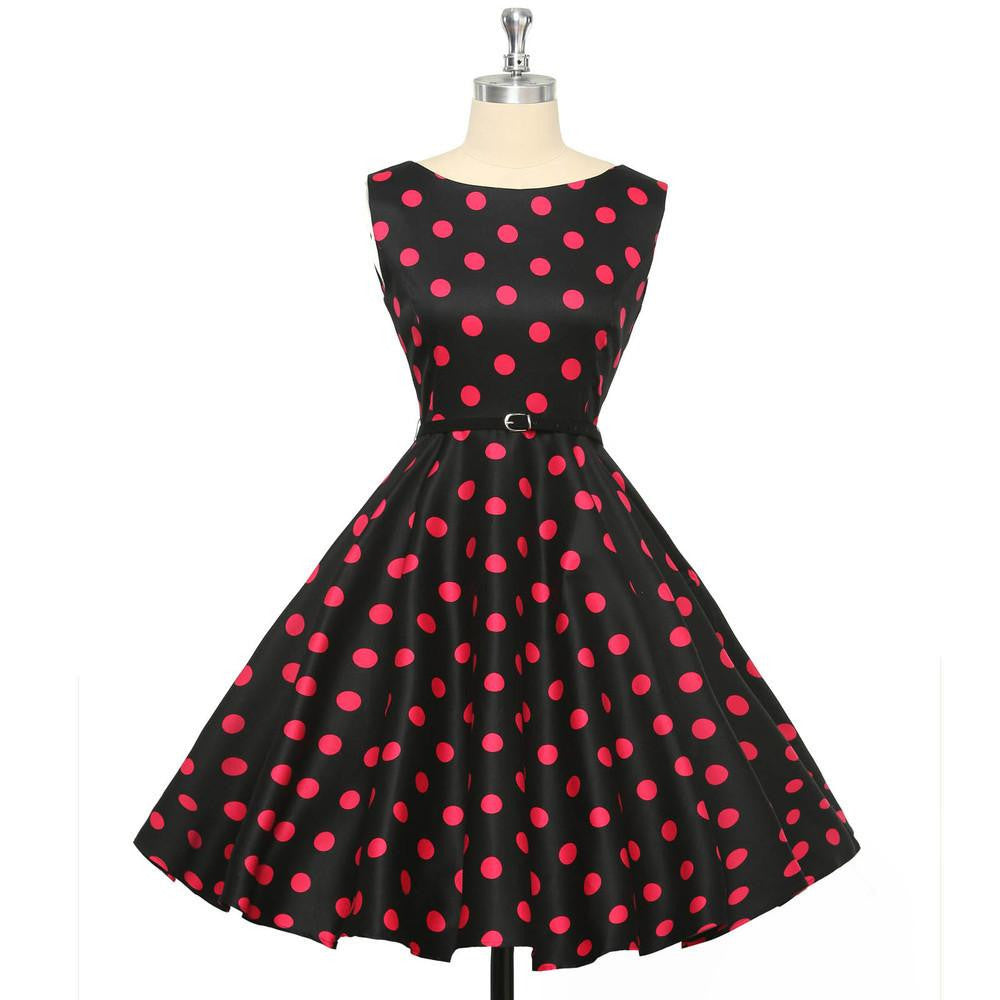 Summer Dresses Women Pinup Retro Robe Rockabilly 50s Vintage Dress Plus Size XS-3XL Cocktail Party Dress Vestidos Femininos