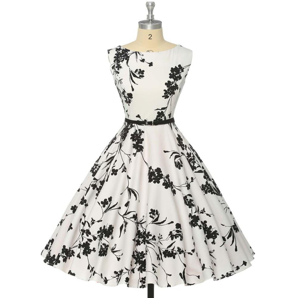 Summer Dresses Women Pinup Retro Robe Rockabilly 50s Vintage Dress Plus Size XS-3XL Cocktail Party Dress Vestidos Femininos