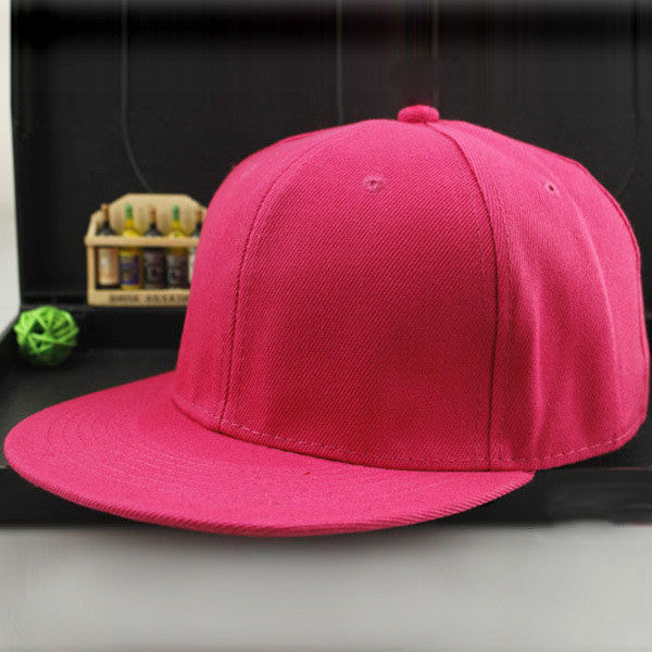 Online discount shop Australia - Adjustable Men Women Baseball Cap Solid Hip-Hop Snapback Flat Hat Visor