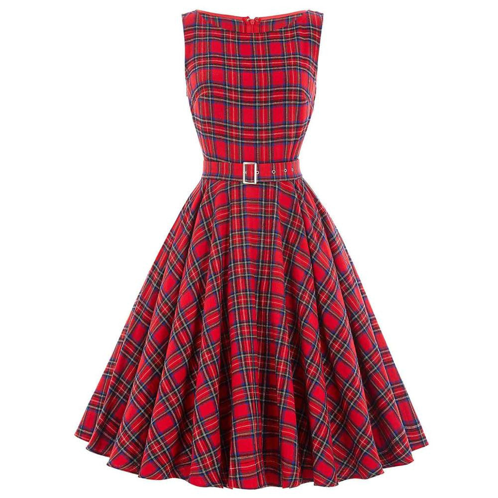 Online discount shop Australia - Jurken Women Dress Black Red Purple Summer Audrey Hepburn 50s 60s Vintage Dresses Vestidos Plus Size Rockabilly Party Dress