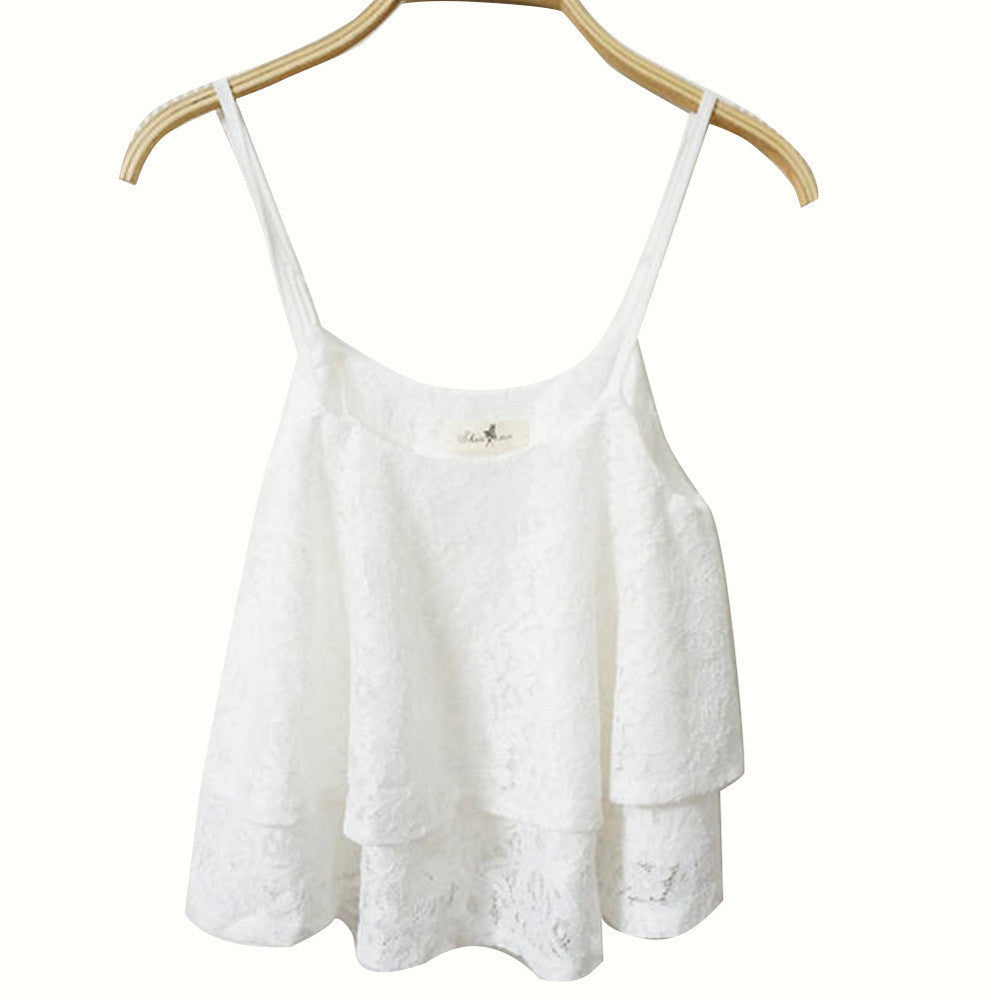 Online discount shop Australia - Crop Top Bralet Sexy Women Lace Floral Bralette Bra Bustier Cami Blouse Tank