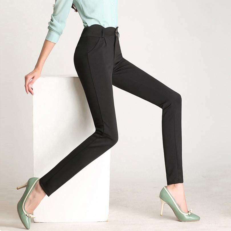 Women Casual Suit pant Western-Style Trousers Work Pants Trousers