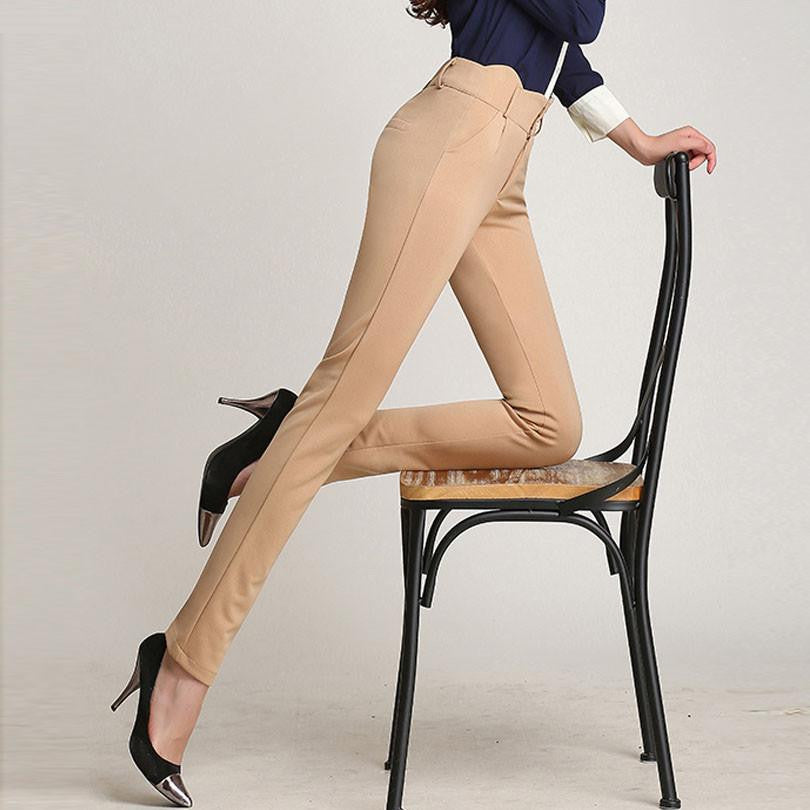 Women Casual Suit pant Western-Style Trousers Work Pants Trousers