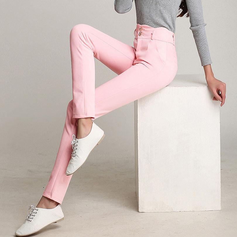 Women Casual Suit pant Western-Style Trousers Work Pants Trousers