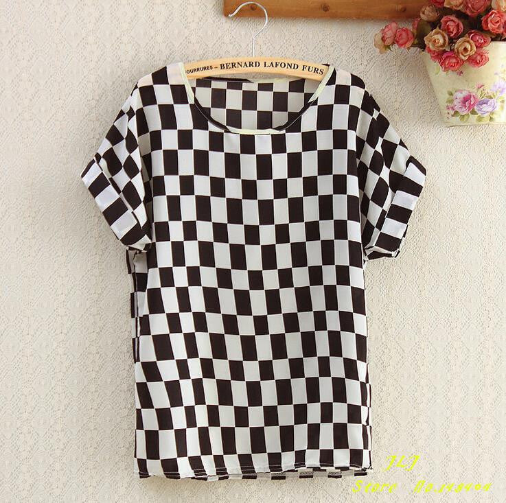 chiffion Batwing Short Sleeve T-Shirts women Loose Shirt Tees tops casual Tees clothes