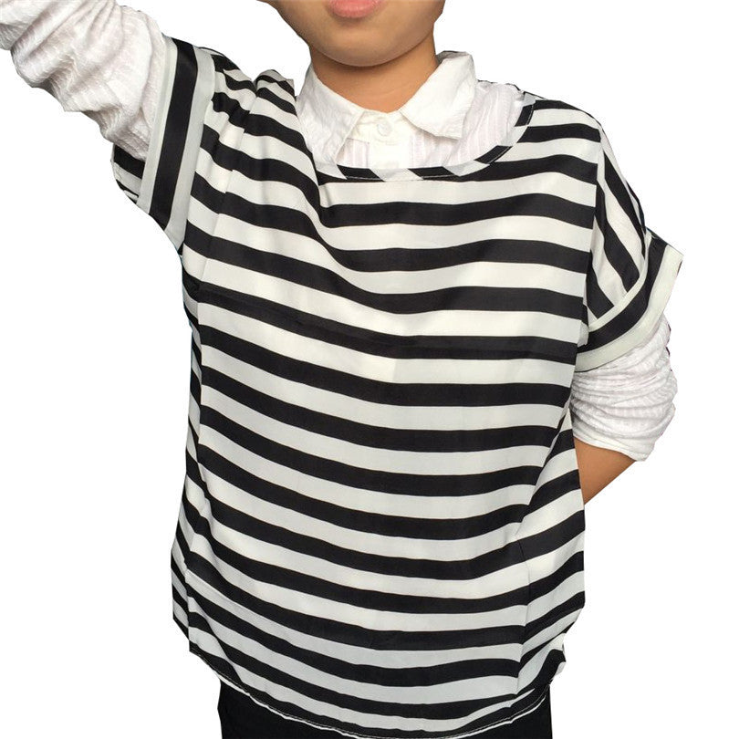 chiffion Batwing Short Sleeve T-Shirts women Loose Shirt Tees tops casual Tees clothes