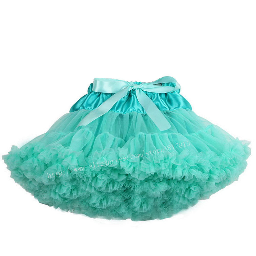 Baby girls tutu fluffy chiffon pettiskirt baby girls skirts Princess party tulle dance wear Skirts for girls 12Mo-8 Ys 21 Colors - CelebritystyleFashion.com.au online clothing shop australia