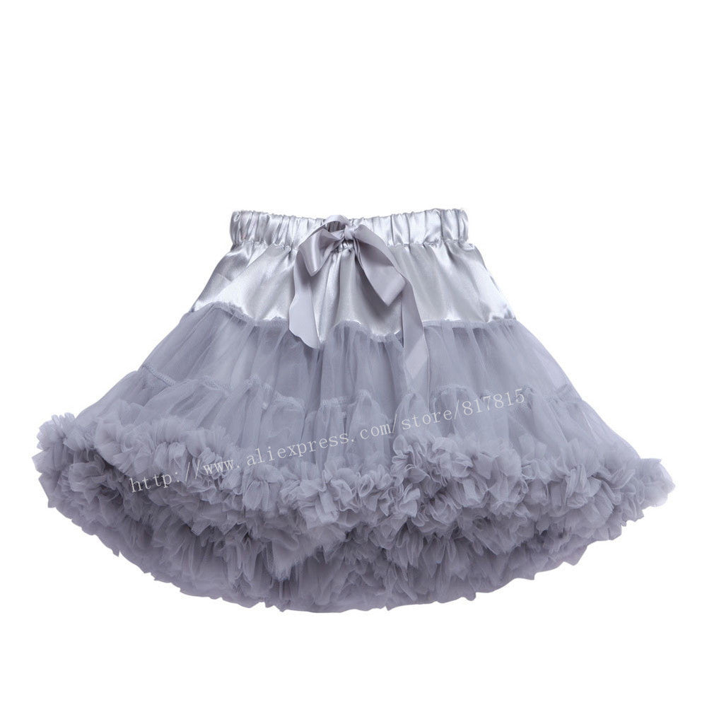 Baby girls tutu fluffy chiffon pettiskirt baby girls skirts Princess party tulle dance wear Skirts for girls 12Mo-8 Ys 21 Colors - CelebritystyleFashion.com.au online clothing shop australia