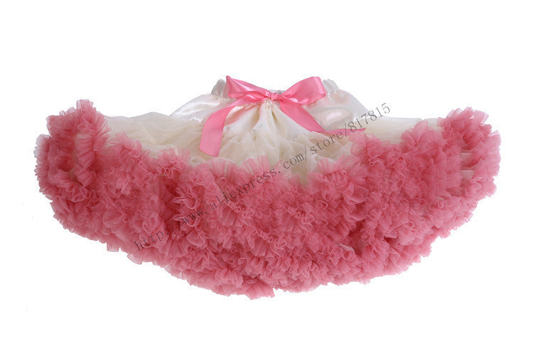 Baby girls tutu fluffy chiffon pettiskirt baby girls skirts Princess party tulle dance wear Skirts for girls 12Mo-8 Ys 21 Colors - CelebritystyleFashion.com.au online clothing shop australia