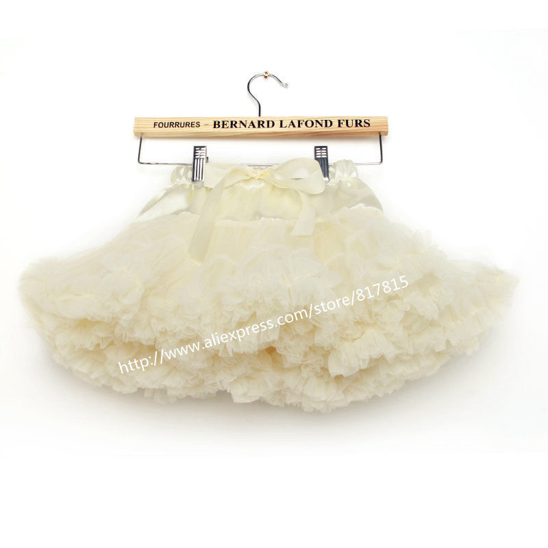 Baby girls tutu fluffy chiffon pettiskirt baby girls skirts Princess party tulle dance wear Skirts for girls 12Mo-8 Ys 21 Colors - CelebritystyleFashion.com.au online clothing shop australia