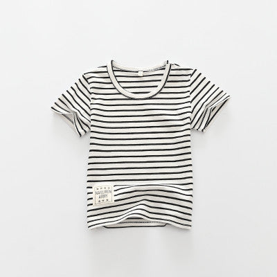 Summer Striped Kids t-shirts Baby Girls Short Sleeve Boys Tees Cotton Children tshirts for Girl Child Kids t Shirts 2-12T - CelebritystyleFashion.com.au online clothing shop australia