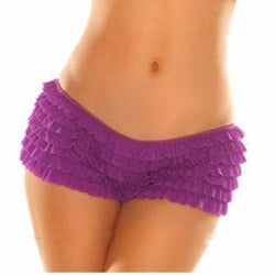 Muliti Layered Mesh Ruffled Panty Women Intimates Underwear Lingerie Lace PLus Size Panties