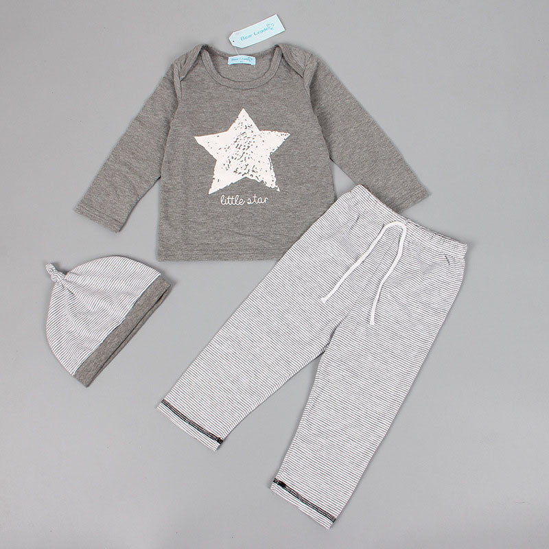 Keelorn Summer Style Infant Clothes Baby Clothing Sets Three small fish model Cotton Short Sleeve 2pcs Baby Boy Clothes - CelebritystyleFashion.com.au online clothing shop australia