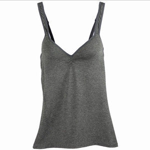 Women Strap Tops Built In Bra Bra Modal Cotton Soft Tank Cami Top