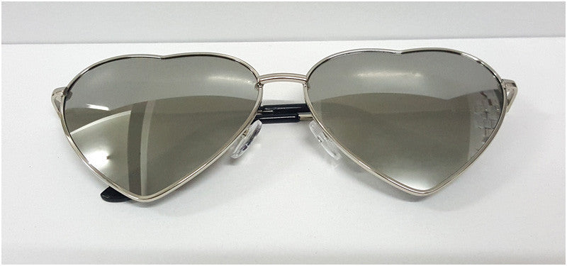 New Fashion Heart Shaped Sunglasses Women Metal Wrap Sun Glasses Lovely - CelebritystyleFashion.com.au online clothing shop australia