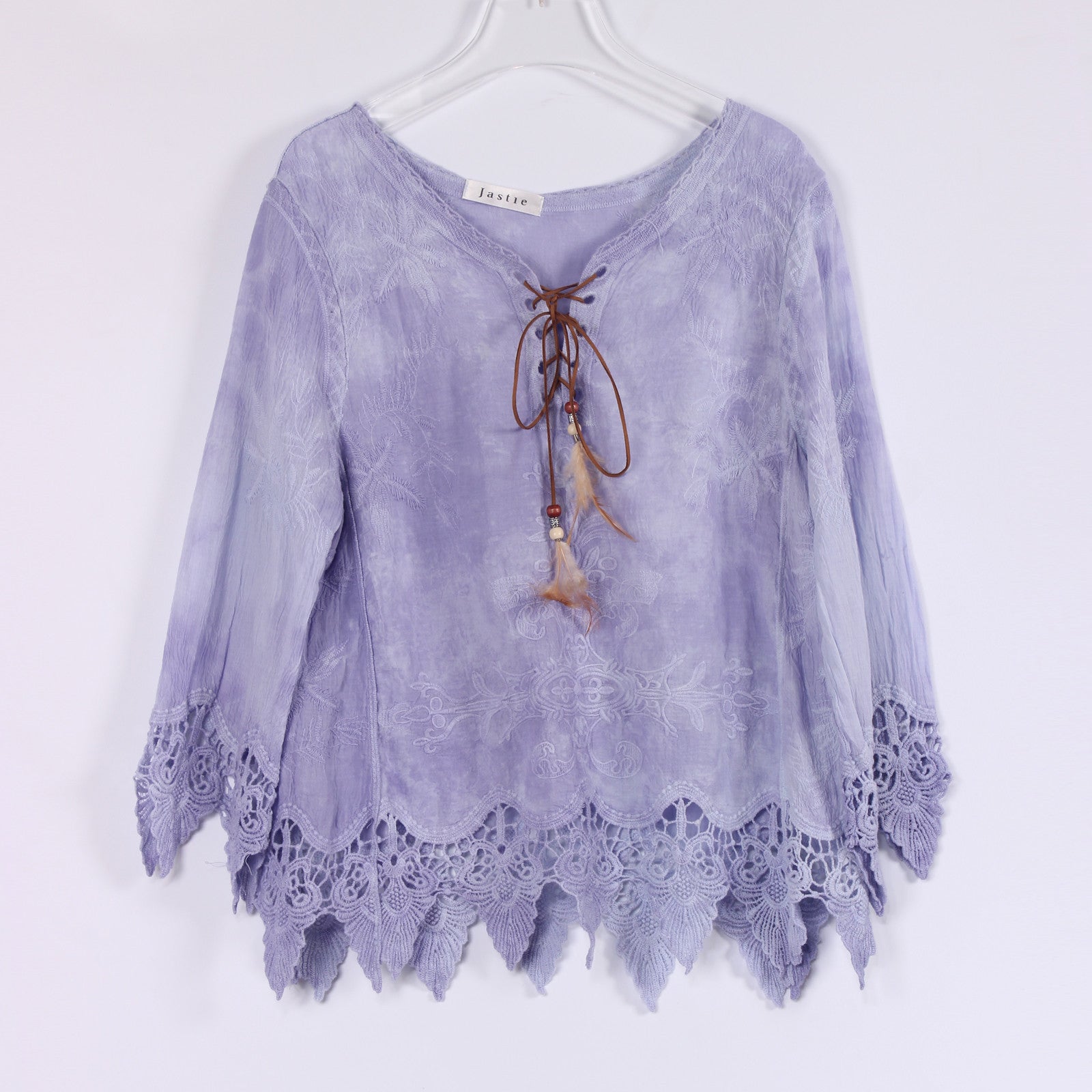 Online discount shop Australia - Gypsy Feather Duster Tops Hippie Boho People Style With Retro Embroidery Fishtail Lace Patch Design Tops Tee t shirt women