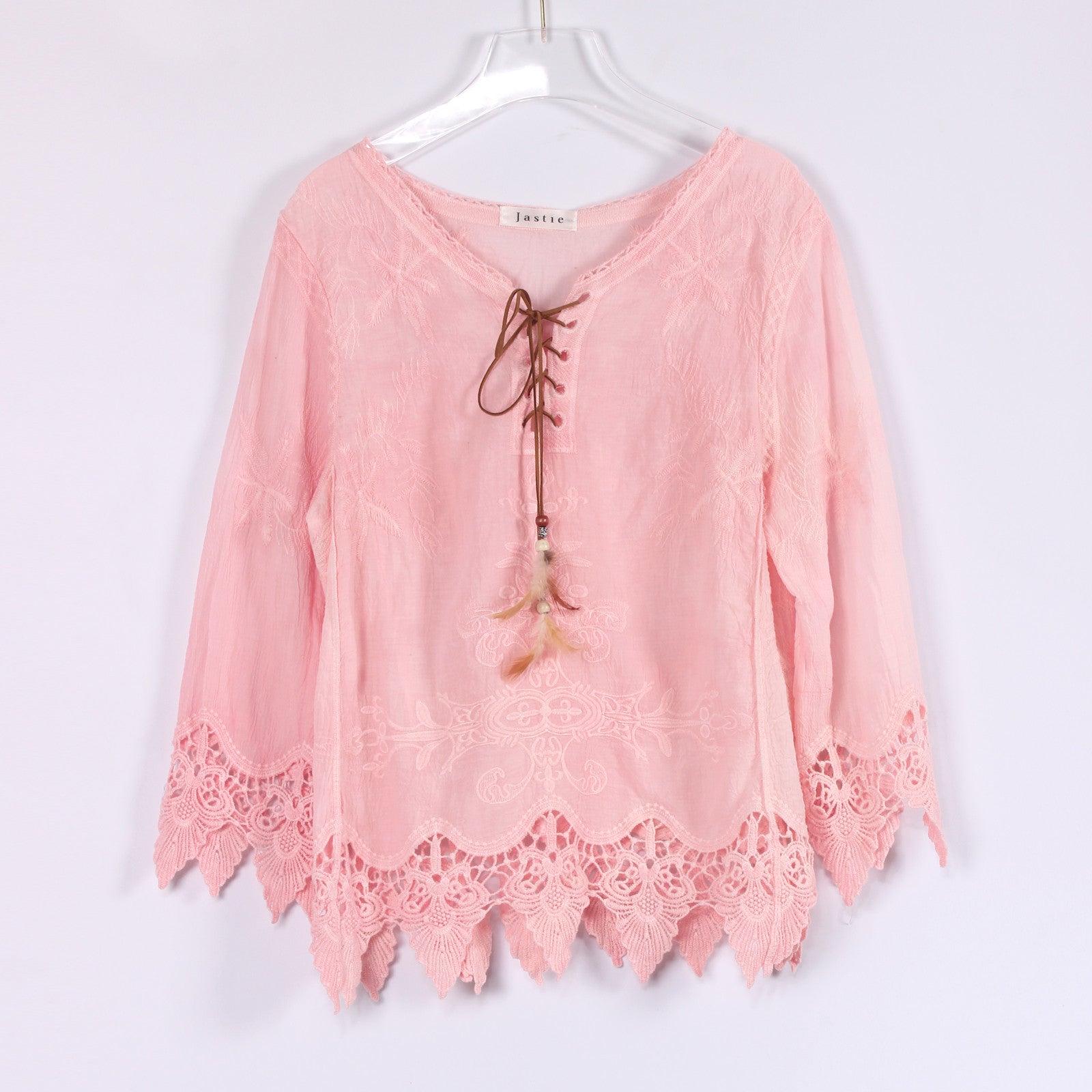 Online discount shop Australia - Gypsy Feather Duster Tops Hippie Boho People Style With Retro Embroidery Fishtail Lace Patch Design Tops Tee t shirt women