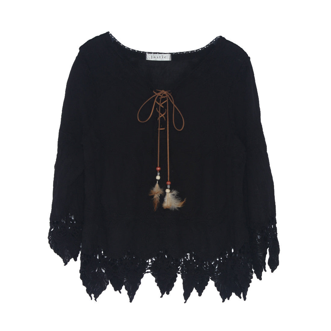 Online discount shop Australia - Gypsy Feather Duster Tops Hippie Boho People Style With Retro Embroidery Fishtail Lace Patch Design Tops Tee t shirt women
