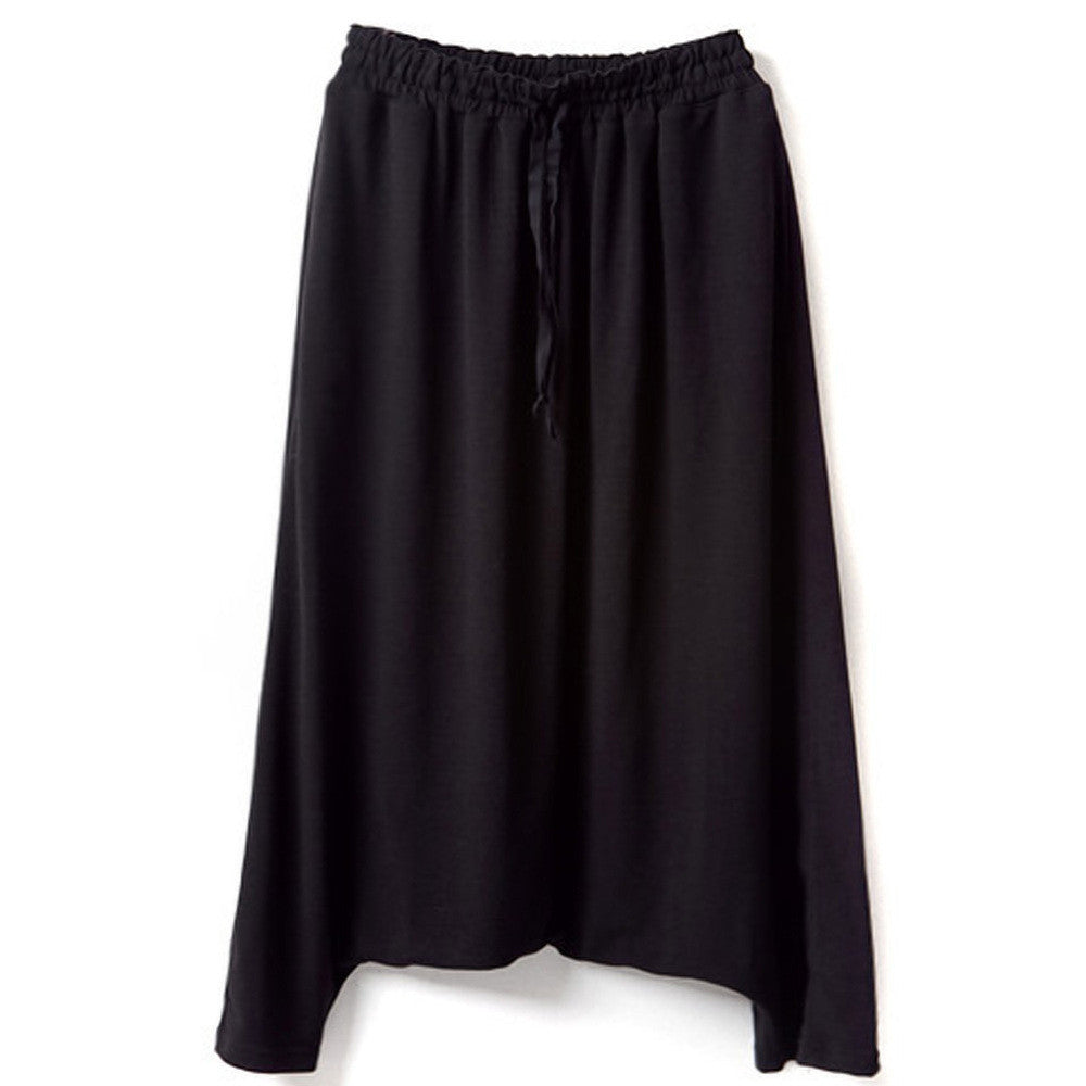 Women Low Waist Haroun Harem Pants Cropped Baggy Hip hop Striped Trousers Women Drop Crotch Baggy Pants