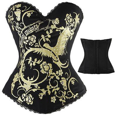 Women Steampunk Renaissance Corset Lace Up boned Bustier Waist Cincher Corsets Waist Cincher Plus Size