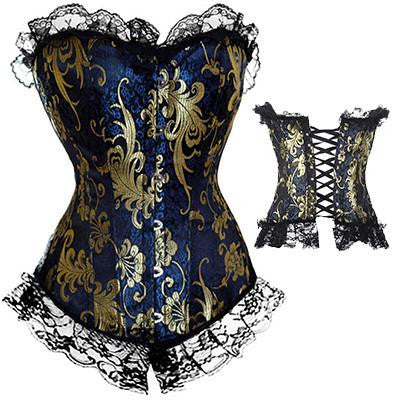 Women Steampunk Renaissance Corset Lace Up boned Bustier Waist Cincher Corsets Waist Cincher Plus Size