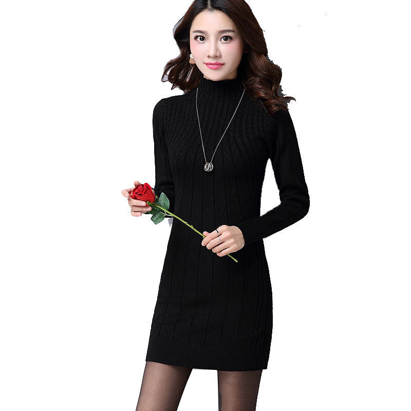 Online discount shop Australia - New Arrival Women Autumn/Winter Dress 5 Colors Knitting Warm Sheath Plus Size S-3XL Casual Women's dresses vestidos