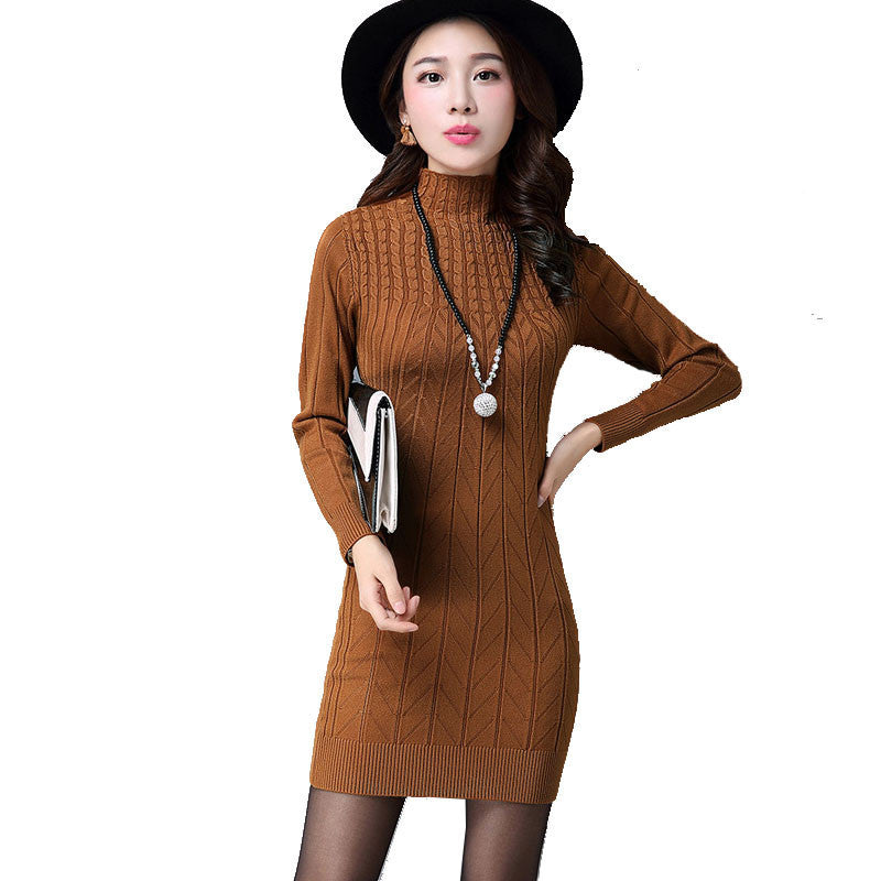 Online discount shop Australia - New Arrival Women Autumn/Winter Dress 5 Colors Knitting Warm Sheath Plus Size S-3XL Casual Women's dresses vestidos