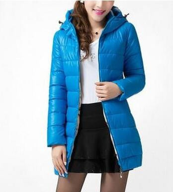 Womens Coat Style Cotton Down jacket Leisure Large size Hooded Jacket Fashion Slim Ladies Coat