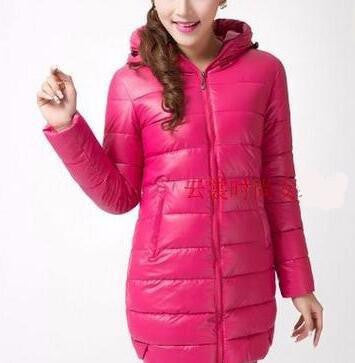Womens Coat Style Cotton Down jacket Leisure Large size Hooded Jacket Fashion Slim Ladies Coat