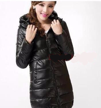Womens Coat Style Cotton Down jacket Leisure Large size Hooded Jacket Fashion Slim Ladies Coat
