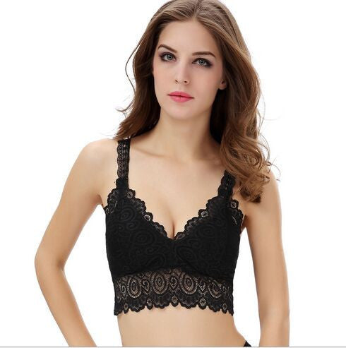 Lace Bralette Top Women's Tanks Black and White Bras Vest Fashion Dress for Women