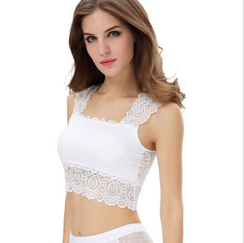 Lace Bralette Top Women's Tanks Black and White Bras Vest Fashion Dress for Women