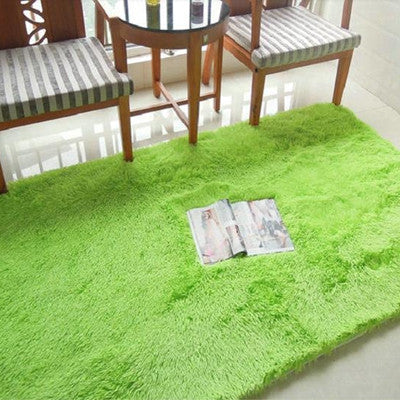 Online discount shop Australia - 1PCS 80x120cm Explosion Models Silky Carpet Mats Sofa Bedroom Living Room Anti-Slip Floor Carpets Bedroom Soft Mat Home Supplies