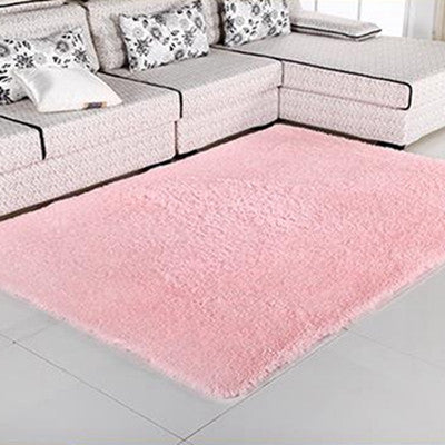 Online discount shop Australia - 1PCS 80x120cm Explosion Models Silky Carpet Mats Sofa Bedroom Living Room Anti-Slip Floor Carpets Bedroom Soft Mat Home Supplies
