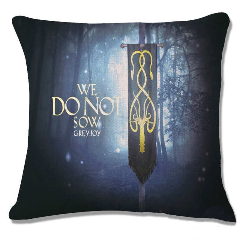 Pillowcase Cushion Game of Thrones Style Home Decorative Cotton Linen Cushion Cover Flag Chair Seat Sofa Throw Pillows