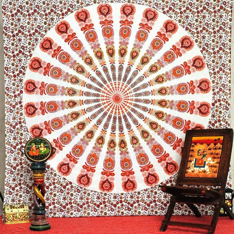 Wall Hanging Tapestries Boho Bedspread Beach Towel Mat Blanket Table Cloth 210x148cm