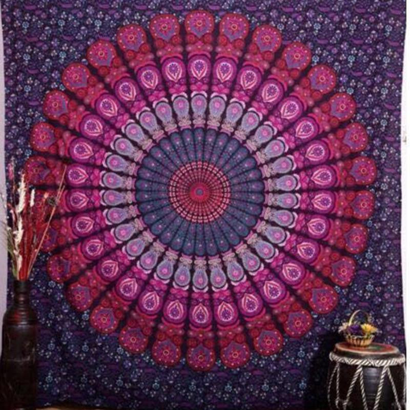 Wall Hanging Tapestries Boho Bedspread Beach Towel Mat Blanket Table Cloth 210x148cm