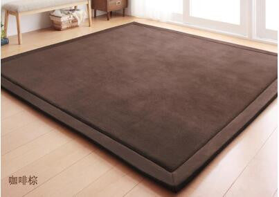Online discount shop Australia - 2CM Thick Coral Fleece Mat Carpet 180*200*2CM Tatami Tea Table Manually Bedroom Carpet Rectangle Living Room Rug