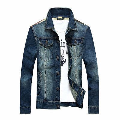 Online discount shop Australia - 10 colors men's outer wear Korean fashion casual denim jacket retro jacket hole Slim tide male clothes M-5XL