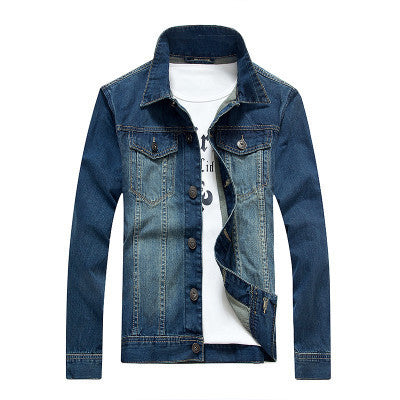 Online discount shop Australia - 10 colors men's outer wear Korean fashion casual denim jacket retro jacket hole Slim tide male clothes M-5XL
