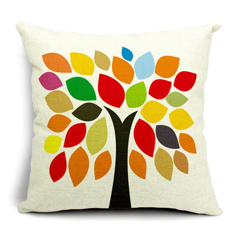 Woven Linen Geometric Cushion Cover Sofa Car Home Decorative Throw Paisley Style SIZE 45*45
