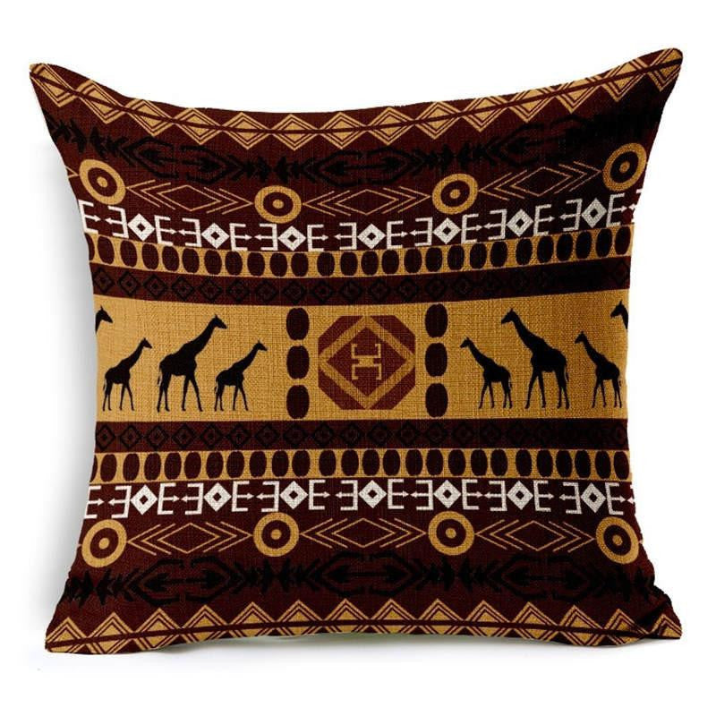 Woven Linen Geometric Cushion Cover Sofa Car Home Decorative Throw Paisley Style SIZE 45*45