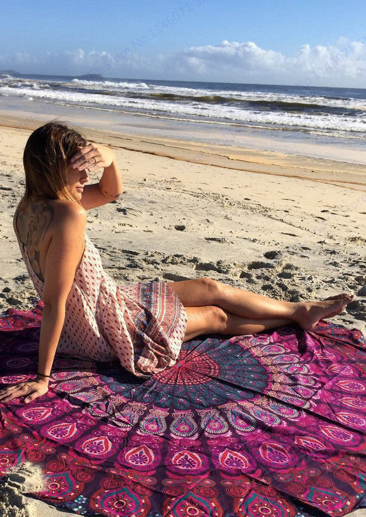 Online discount shop Australia - Colorful Beach Towels With Tassel Swimming Bath Towel Letter Print Picnic Serviette Beach Throw Tapestry
