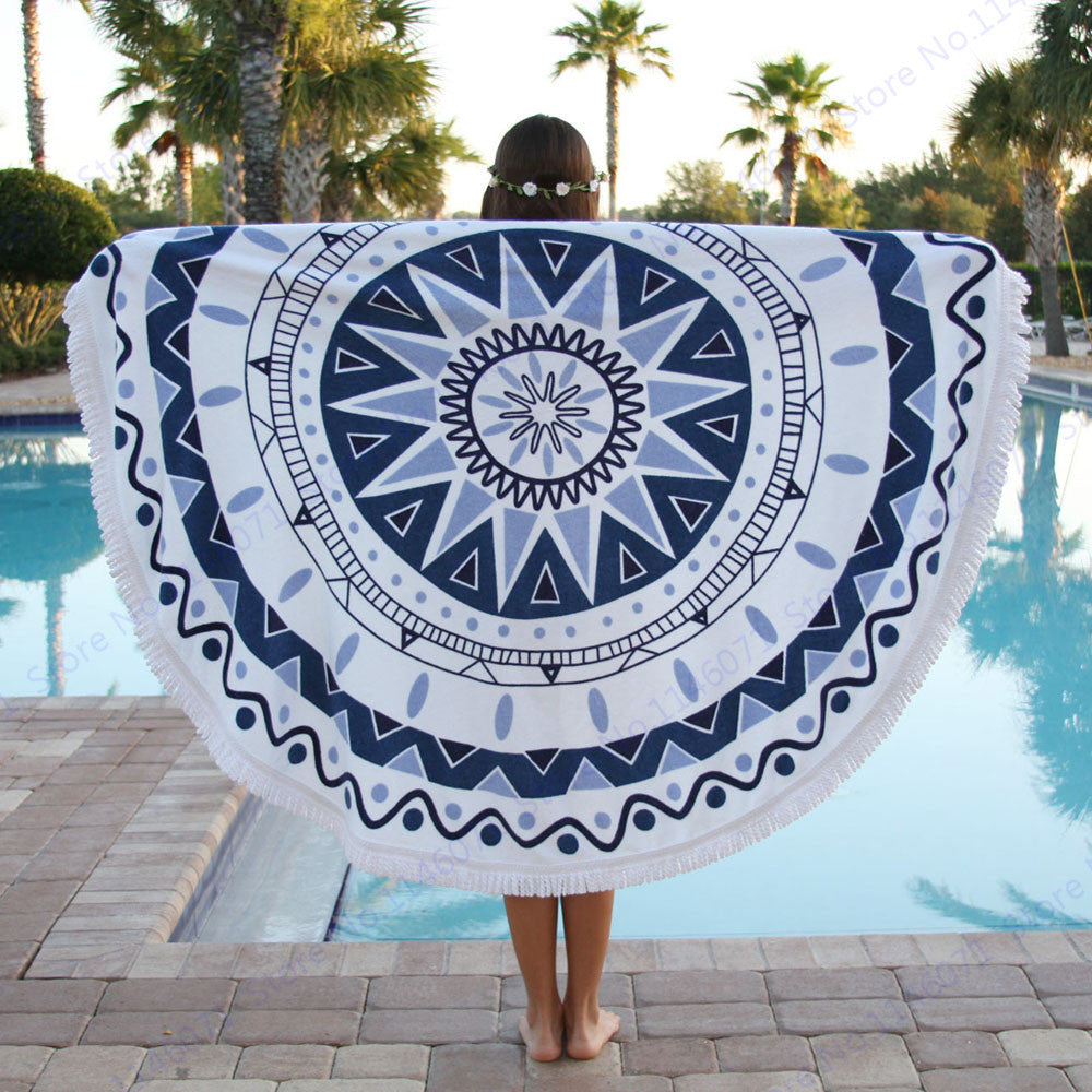 Online discount shop Australia - Colorful Beach Towels With Tassel Swimming Bath Towel Letter Print Picnic Serviette Beach Throw Tapestry
