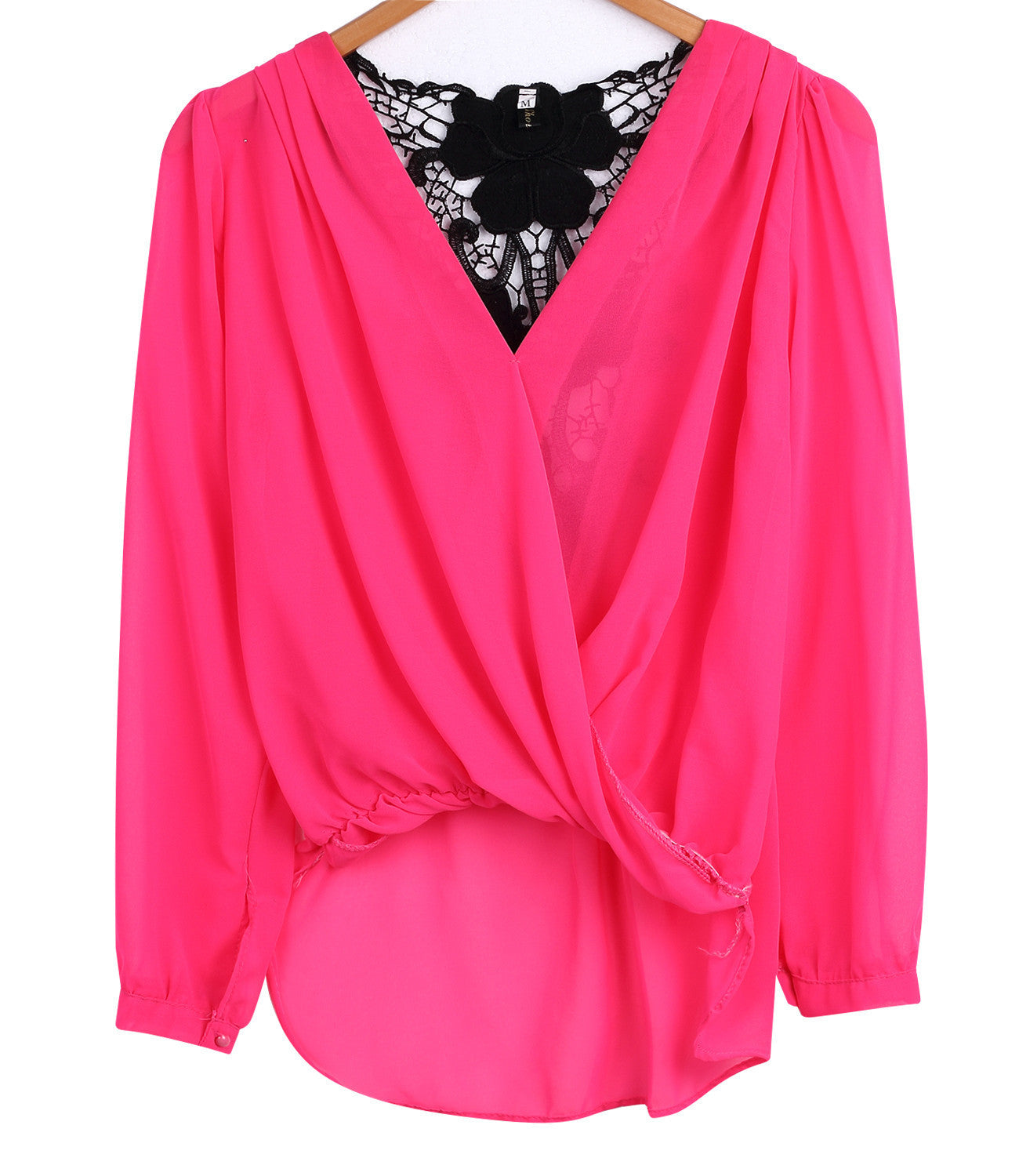 Fashion Fashion Women V-neck Tops Tee Long Sleeve Shirt Casual Blouse Loose shirt